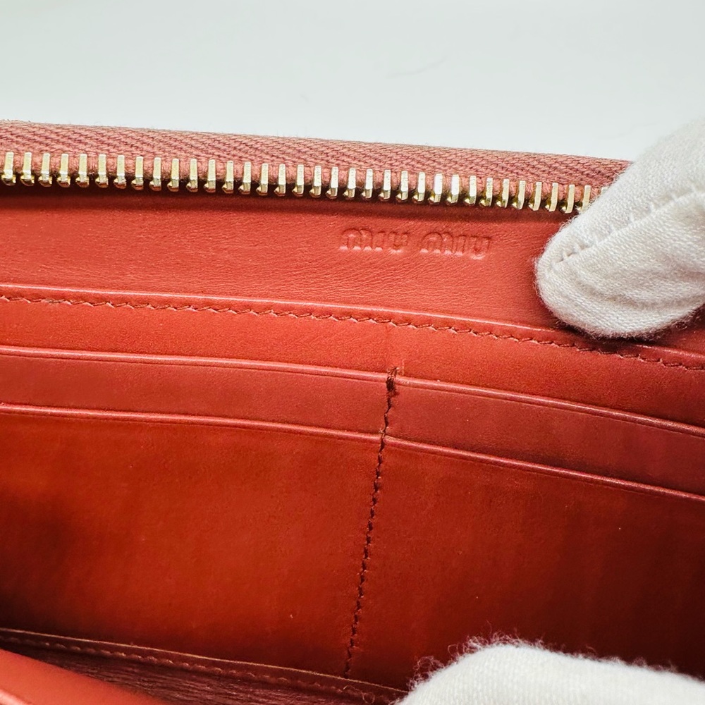 Miu Miu Large Crocodile Zip Around Wallet - image 7